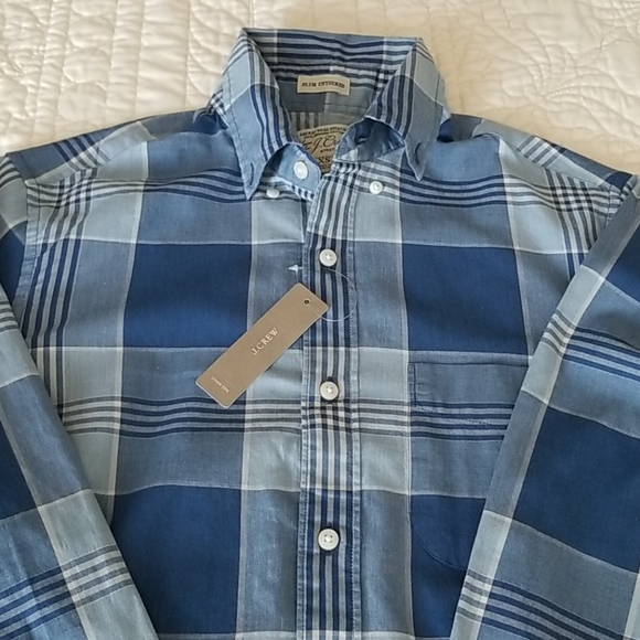 JCREW Slim Untucked Organic Button Down Shirt XS